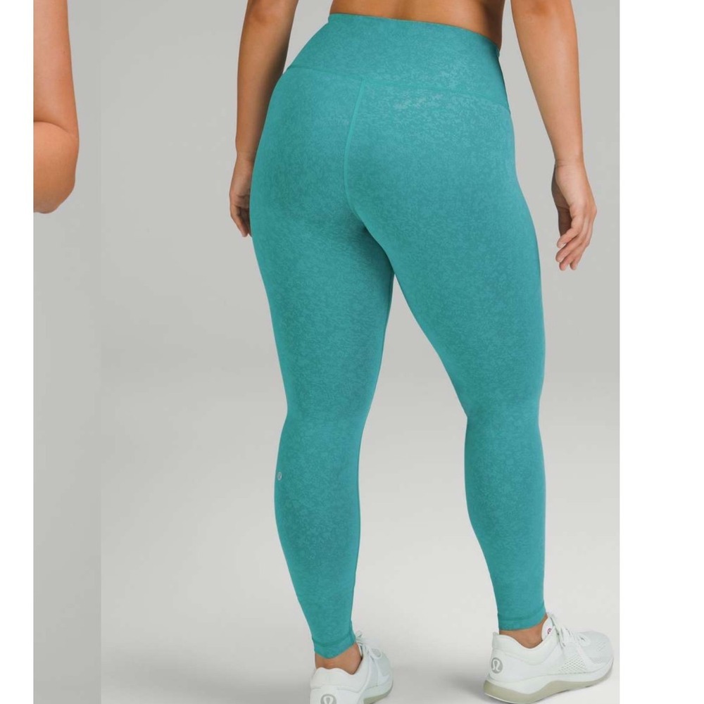 Lululemon Wunder Train Contour Fit High-Rise Tight 28"Blaze Maldives Green